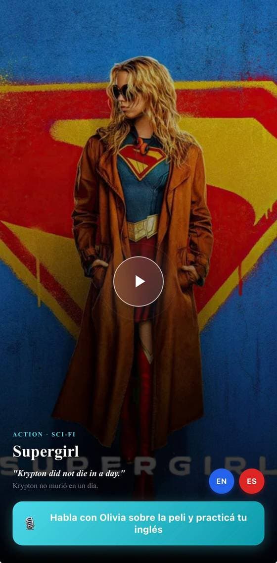 Lingomovies · mobile screen