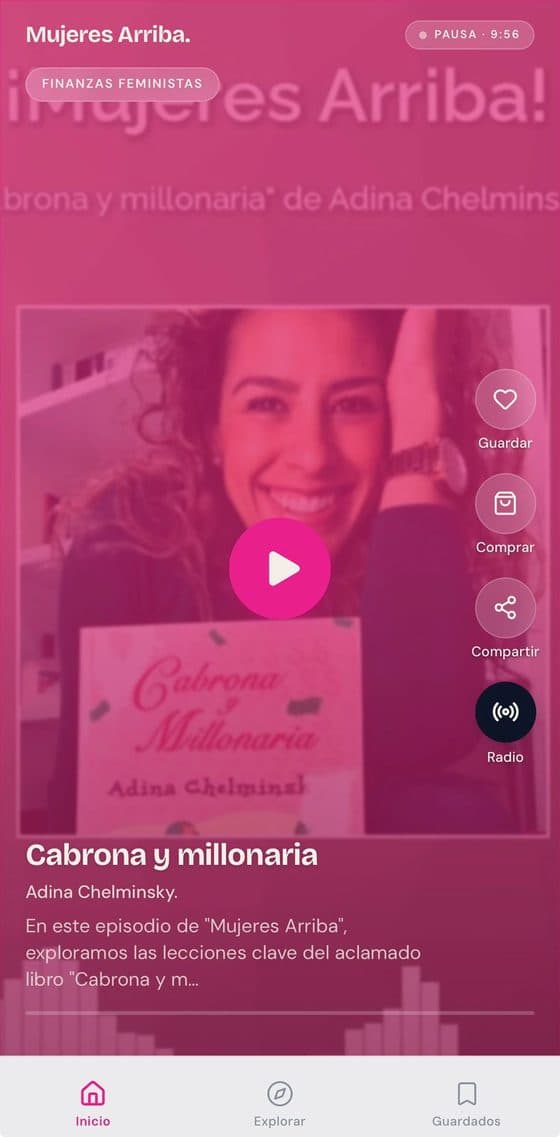 Mujeres Arriba · reproductor